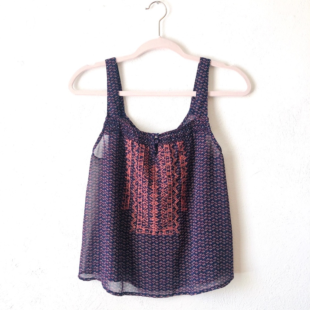 🎉 Final Price Papaya floral print tank top C13